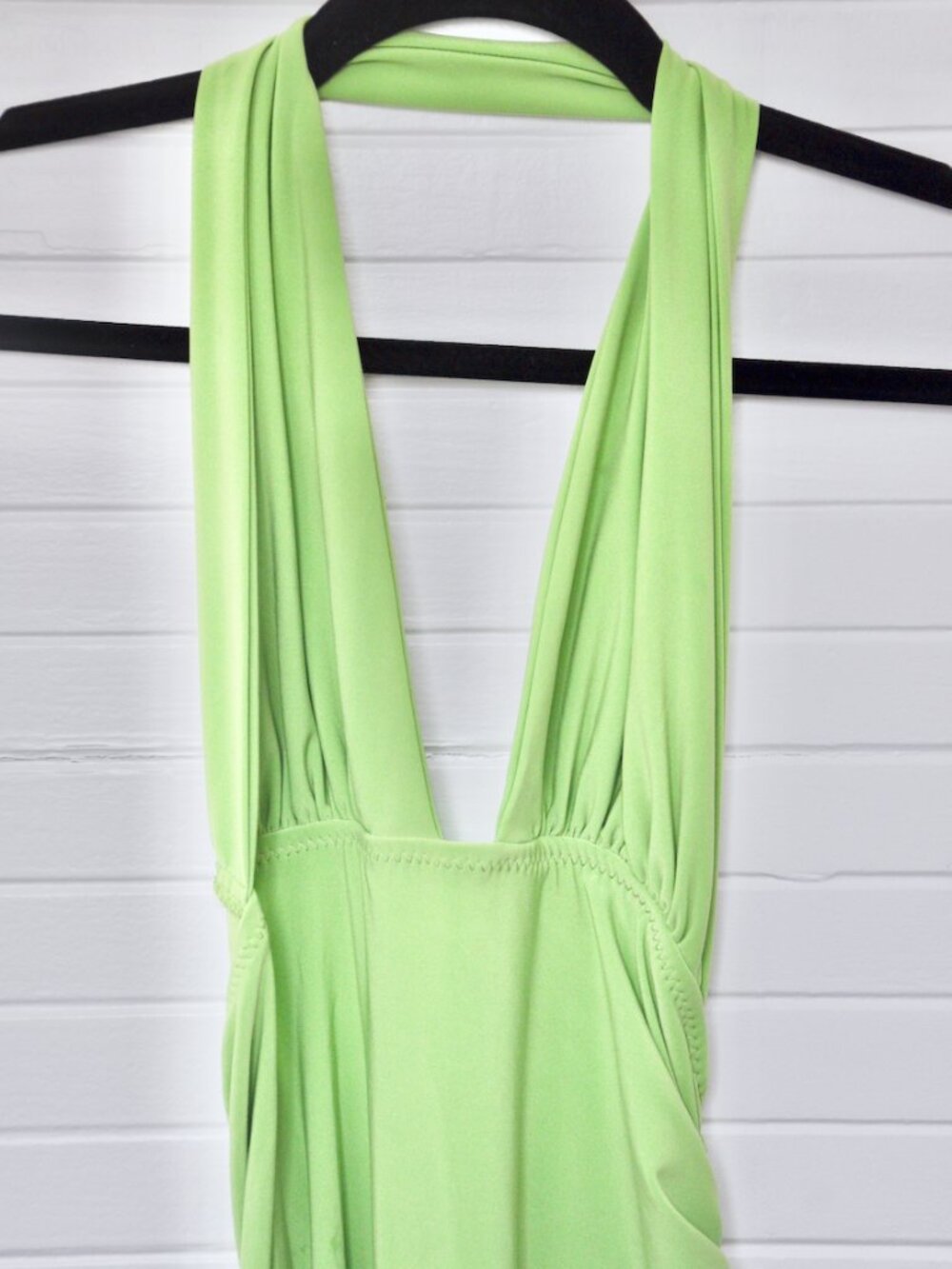 Norma Kamali Halter Side Drape Gown - Picture 3 of 5